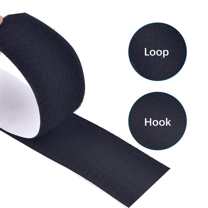 1m/3m/5m/Roll Hook And Loop Strips Self Adhesive Fastener Tape Adhesive Nylon Sticky Back Fastener R