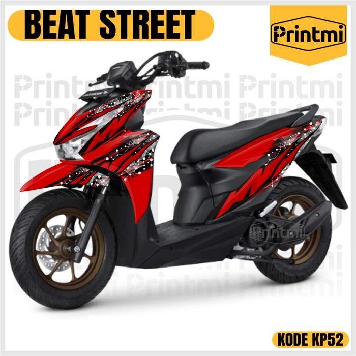 Decal Beat Street 2024 2025 New Full Body Stiker Motor Honda Variasi Sticker Modifikasi Racing
