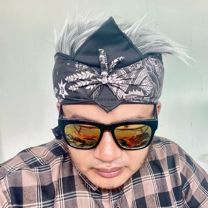 5ybo- Blangkon Jawa, Blangkon Sunda, Blangkon Bali Dengan Rambut Palsu