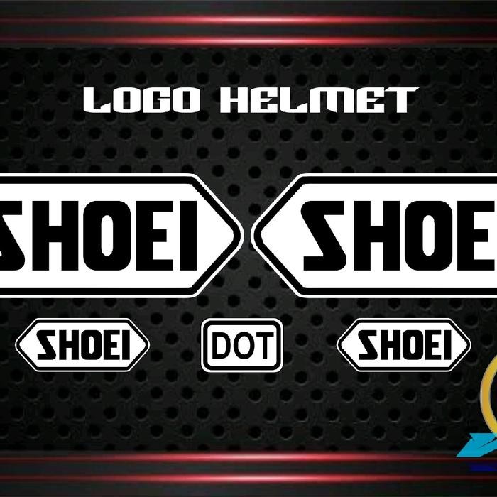 ORIGINAL Stiker Helm SHOEI untuk Helm Hface dan Fullface - Set Lengkap - Motorcycle READY STOCK