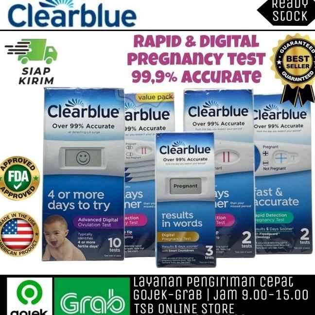Terlaris CLEARBLUE PREGNANCY TEST OVULATION TEST ORIGINAL USA SALE