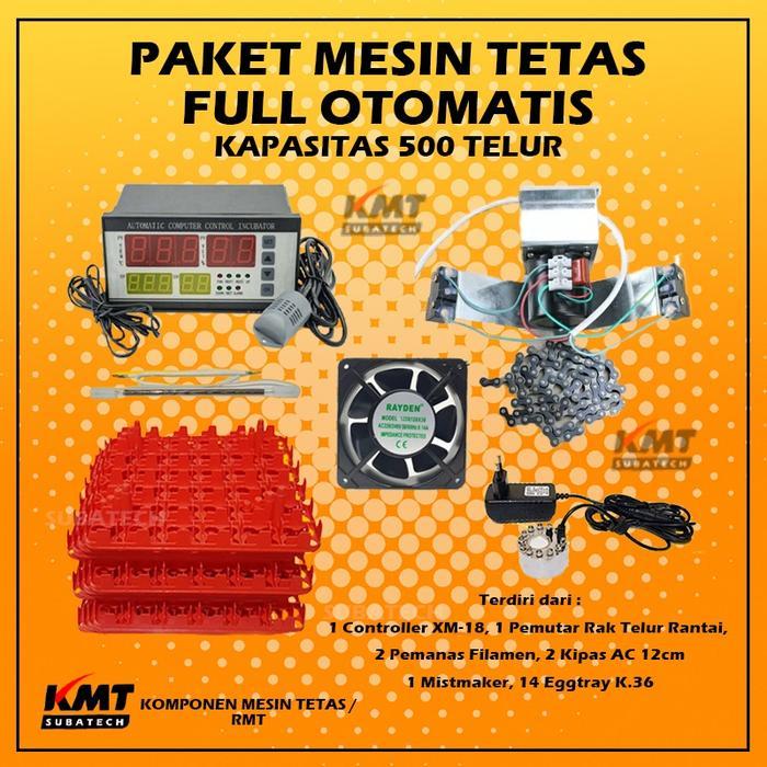 PAKET LENGKAP MESIN TETAS FULL OTOMATIS KAPASITAS 500 TELUR PENETAS