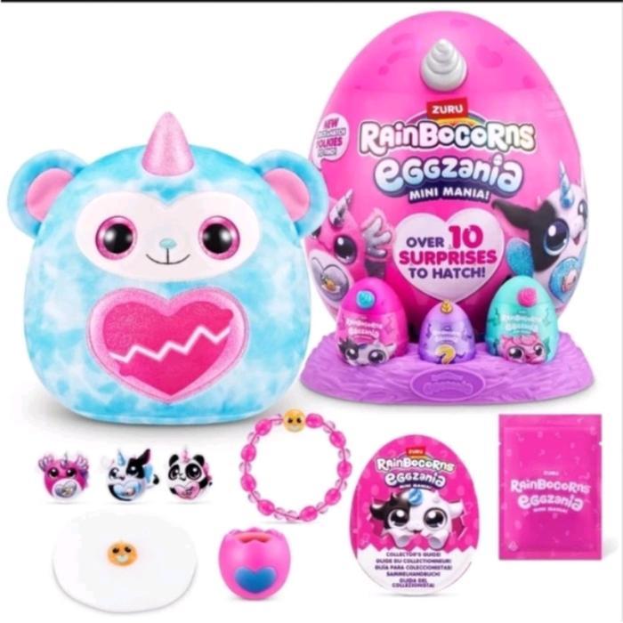 STOK TERBATAS  ZURU RAINBOCORNS EGGZANIA FAIRY, MINI, FROZEN SURPRISE MANIA OVER 20 SURPRISE TO