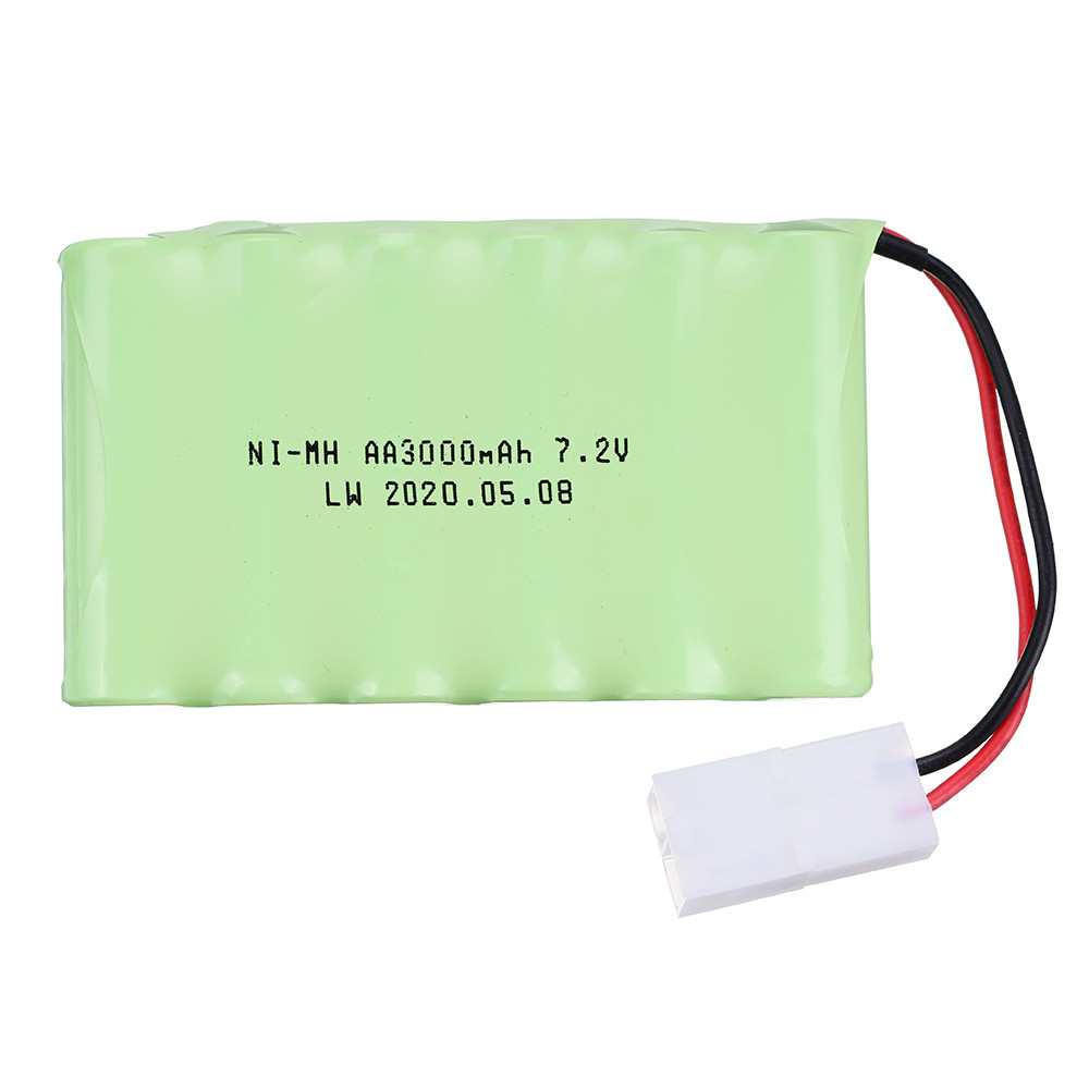 7.2v 3000mah NIMH Battery + 7.2v Charger For RC toys Car Tanks Trains Robot Boat Gun Ni-MH AA 7.2 v 