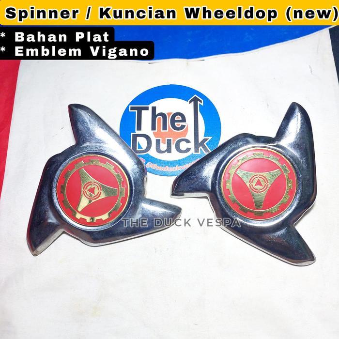 Spinner Wheeldop Vespa Vigano Merah