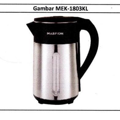 Maspion Teko Kettle Ketel Pemanas Air Listrik Mek 1801Ss