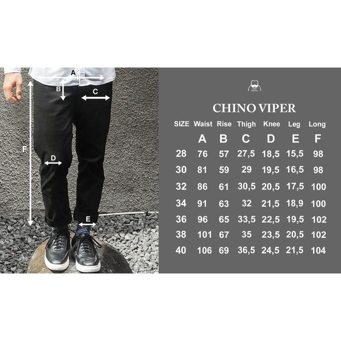 CELANA CHINO VIPER BLACK CELANA CHINO PRIA