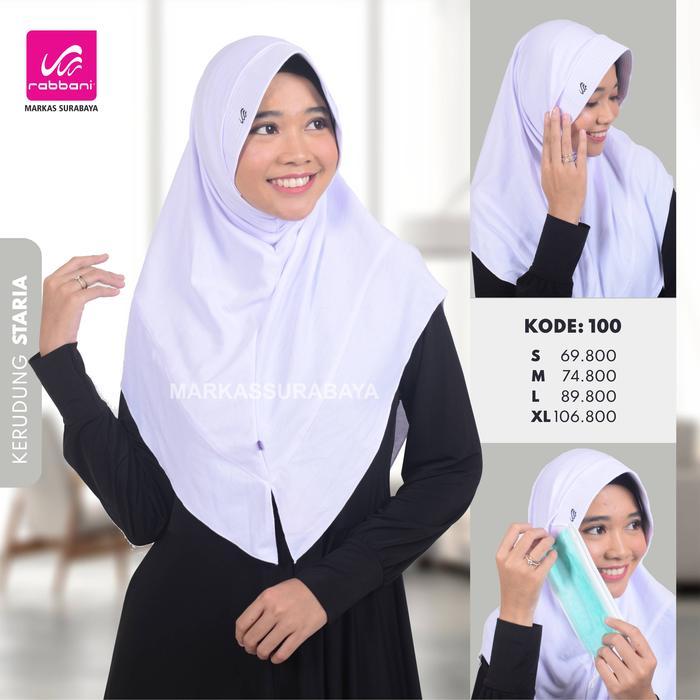 ASLI KERUDUNG SEKOLAH INSTAN STARIA RABBANI READY STOCK