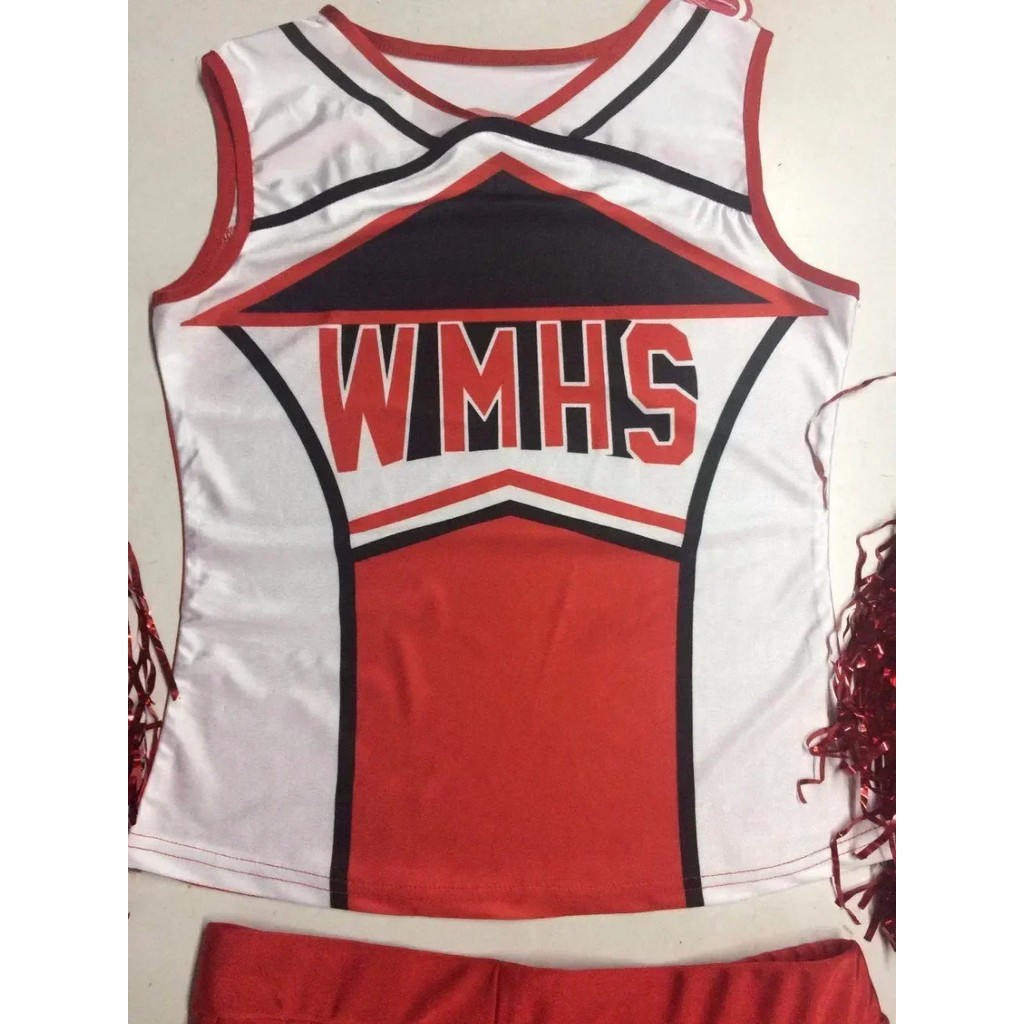 2025Halloween High School Glee Club Girl Cheerleader Costume Glee Style Cheerleading Varsity