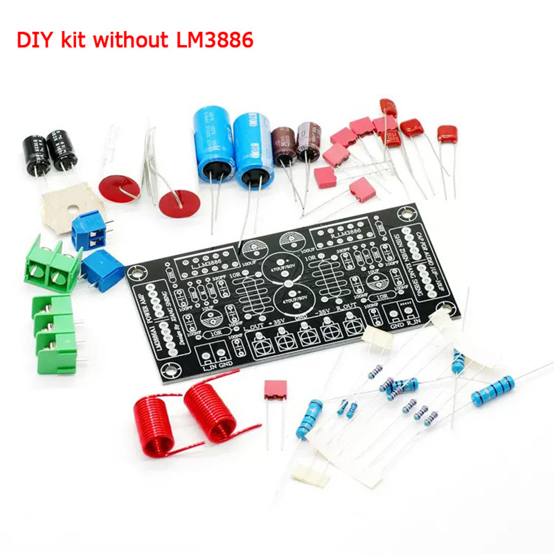 68W+68W 2-way LM3886 power amplifier board DIY kit audio power