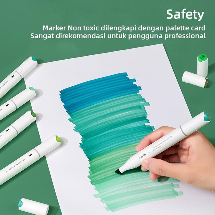 Nusign Sketch Marker Spidol Sketsa Dual Tip Non Toxic NS736