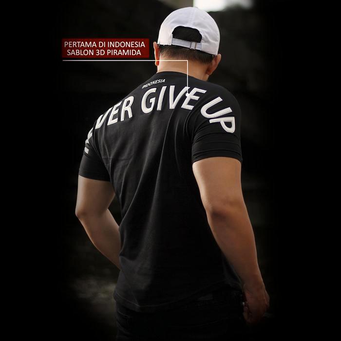 TERMURAH KAOS PRIA LENGAN PENDEK KAOS INDONESIA Sablon 3D Piramid READY STOCK