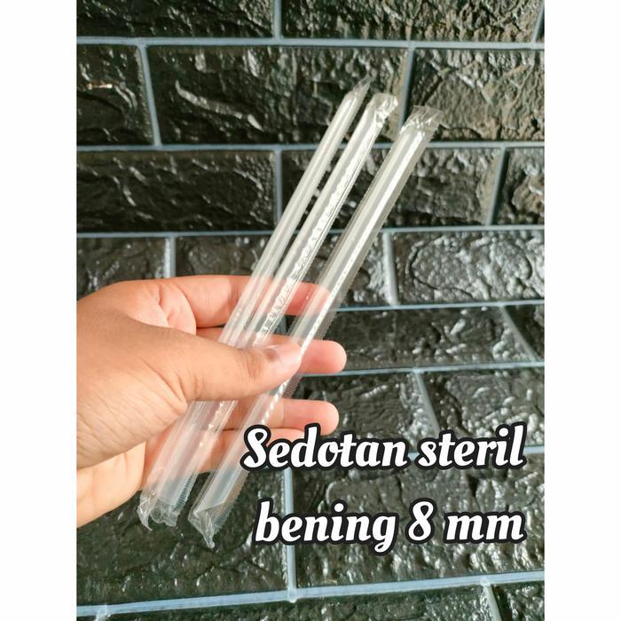 Karl Sedotan Steril Bening 8 Mm/ Sedotan Boba/ Pipet Bubble Bening 8Mm