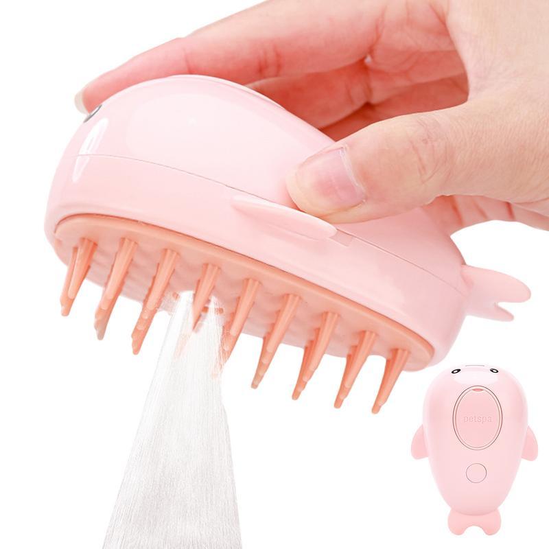 Spray Massage Comb For Cats Dog Grooming Brush Pet Shampoo Bath Brush Dog Grooming Brush Spray Cat B
