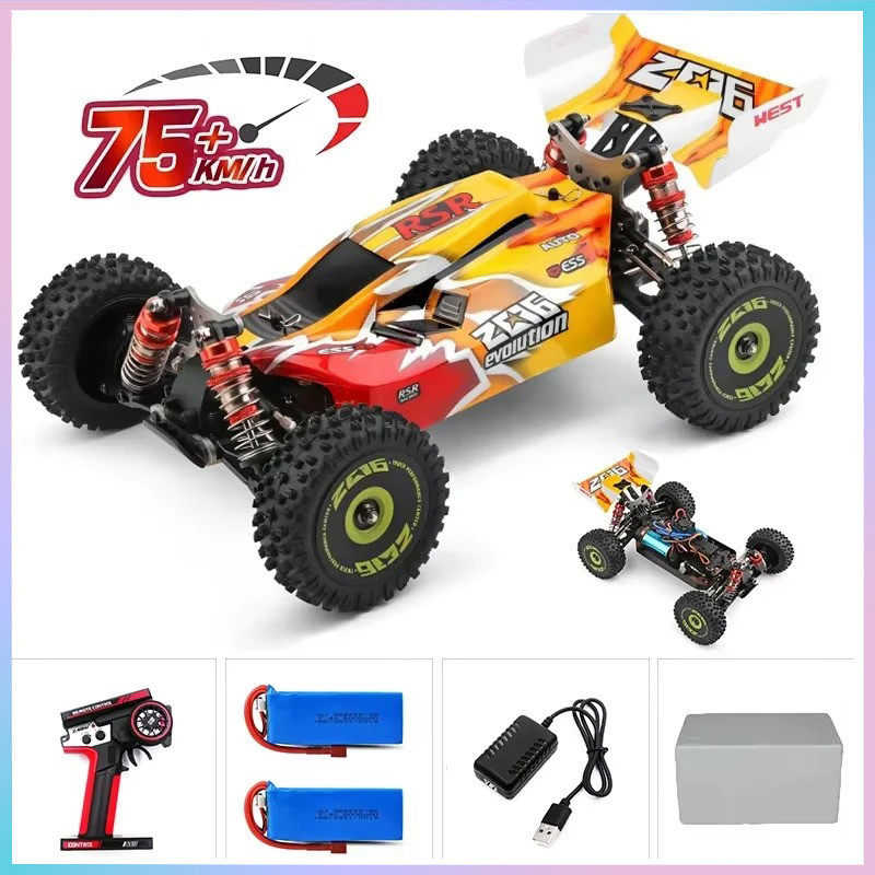 Wltoys 144010 144001 75Km/H 2.4G Rc Car Brushless 4 Electric High Speed Off-Road Remote Control