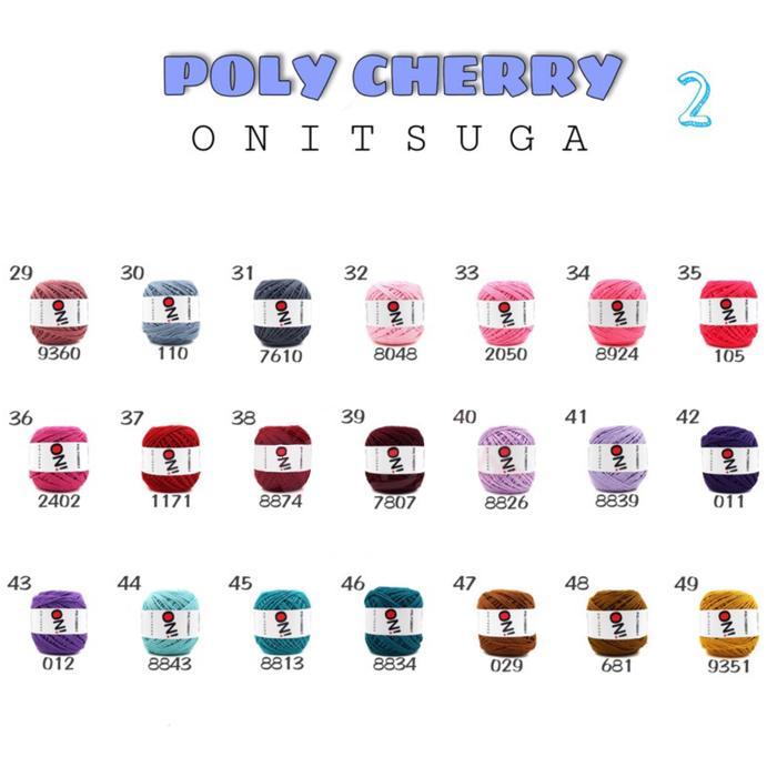 Benang Rajut Polyester Polycherry POLYCHERRY ONITSUGA