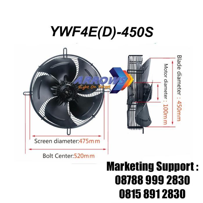 CUCI GUDANG AXIAL FAN 18 INCH FAN CONDENSOR 18 INCH 380V FAN CHILLER 18 INCH 380V