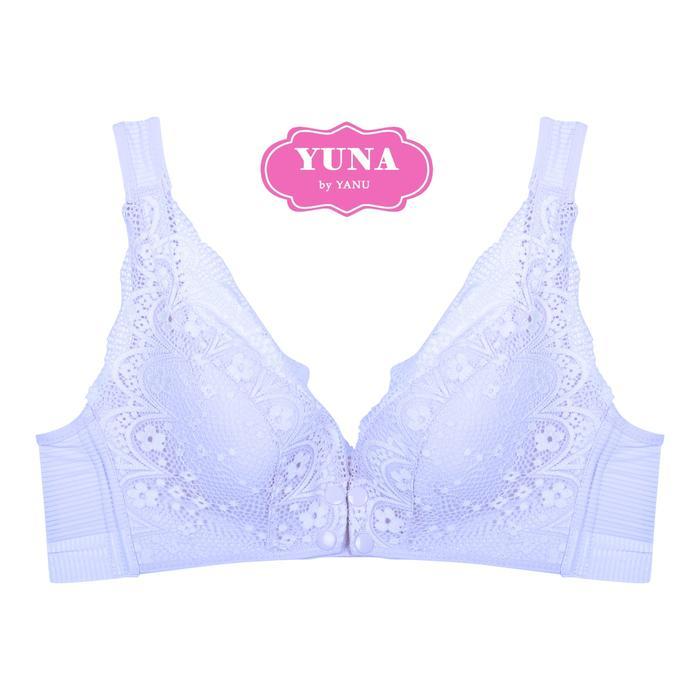 YUNA | Bra Menyusui Brukat YUNA 3349 | Size 36B- 42B - Abu, 36