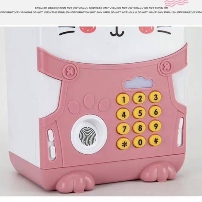 Diskon Miisoo Celengan Lucu Music Saving Box/Coin Bank/Celengan Karakter/ Celengan Uang Kertas