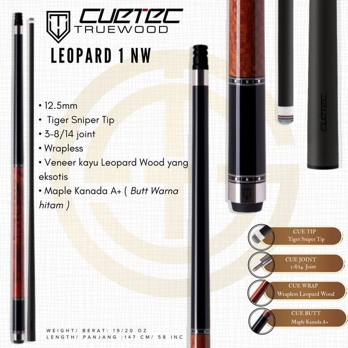 Cuetec Cynergy Truewood Leopard I - Nw