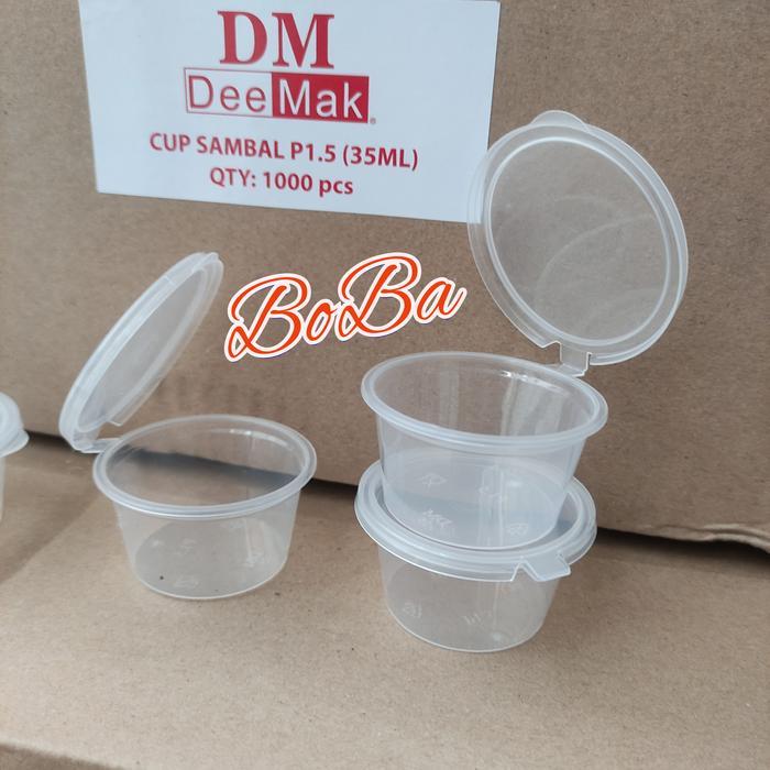 Terbaru Cup Saos Sambel 35 Ml / Thinwall Dm Cup 35 Ml Isi 50 Pcs