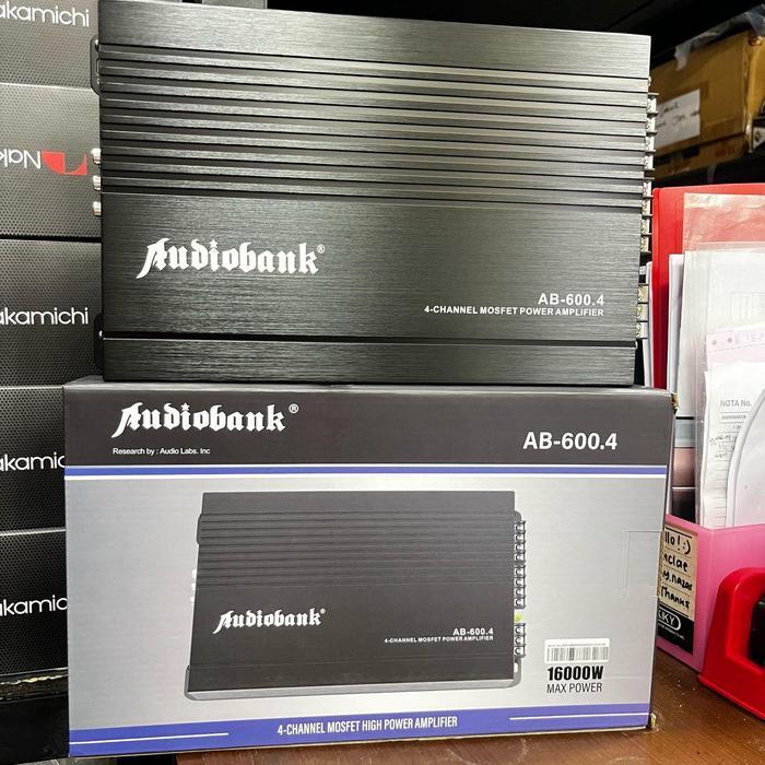 Power Amplifier 4 Channel Audiobank AB-600.4 / Power Mobil Amplifier