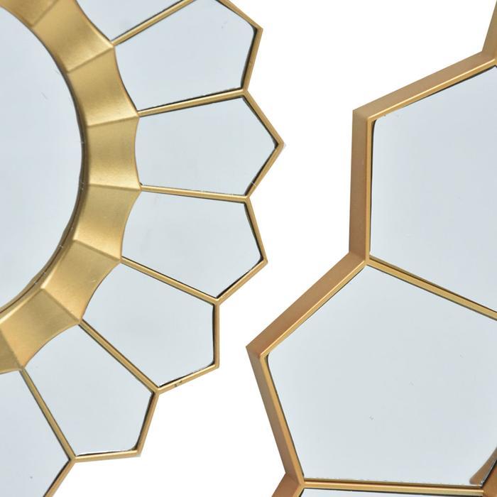 Terbaru Informa Hiasan Dinding Set 5 Pcs Km34 - Gold Wall Art Dekorasi Dinding Wall Decoration