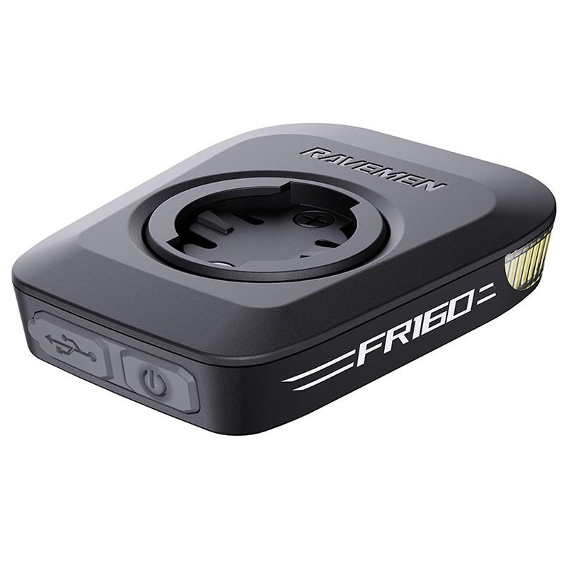 RAVEMEN FR160 Bike Headlight Compatible with Garmin XOSS GPS Out-Front Bike Light Rechargeable
