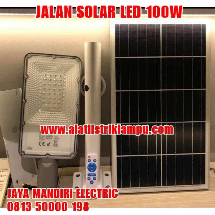 LAMPU JALAN LED SURYA 100W PJU LED STREET LIGHT SOLAR 100WATT 100 WATT