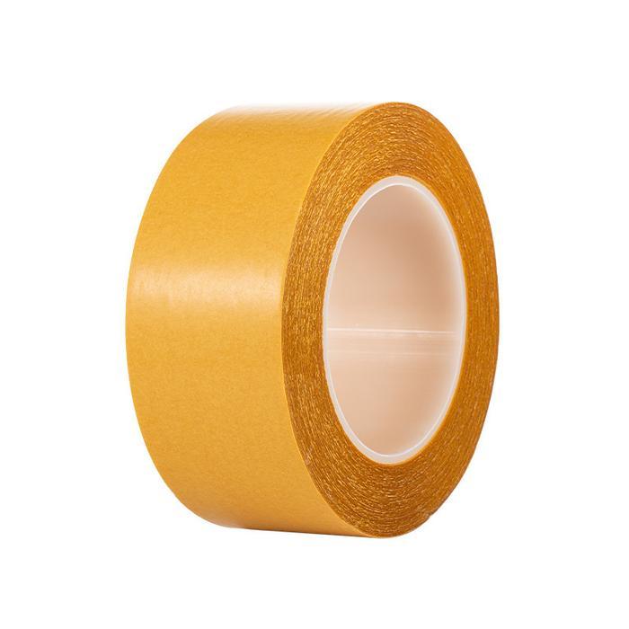 NEW Double Tape Kain Dua Sisi Lakban Kuning Perekat Kuat Isolasi Double Tip Dinding Serbaguna