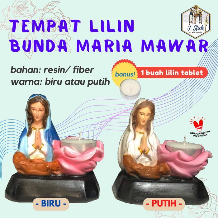 Tempat Lilin Bunda Maria Mawar