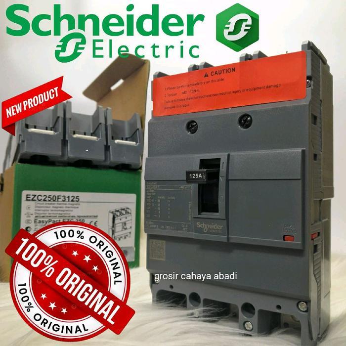 MCCB SCHNEIDER 125A 3PHASE EZC250F3125 EZC 250 MCCB SCHNEIDER 125A BREAKER SCHNEIDER 125A NFB