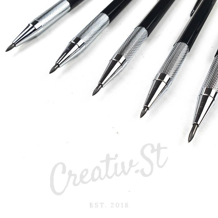 NEW De Goya Pensil Mekanik Metal Besi Mechanical Pencil 2.0 mm 2.0Mm