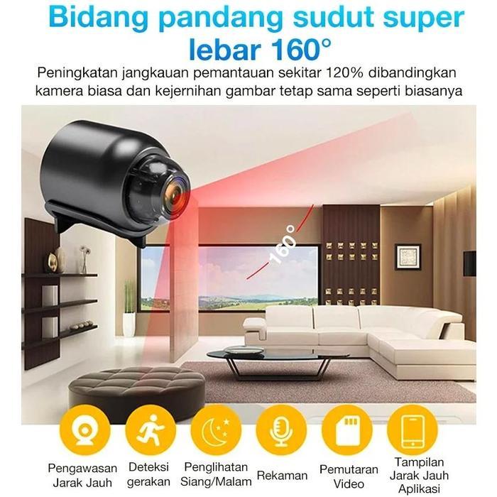 KAMERA MINI HD 1080P KAMERA TERSEMBUNYI KECIL KAMERA WIFI NIRKABEL KAMERA WIFI RUMAH KANTOR KAMERA