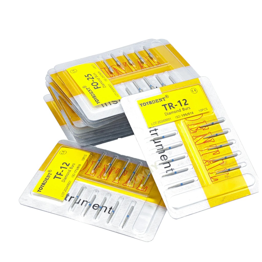 BR Type Dental Burs Diamond Burs Dentistry Strawberries for High Speed Handpiece Dental Lab