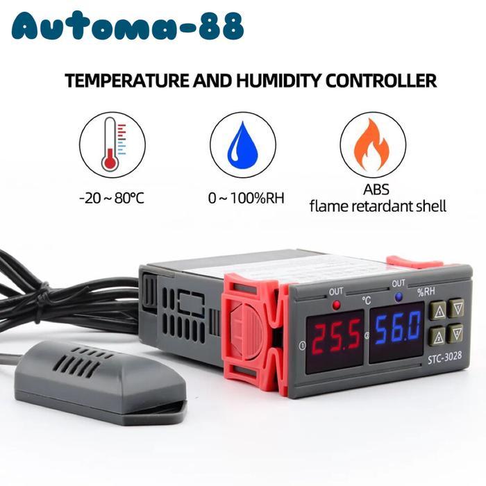 New Stc-3028 Digital Humidity Temperature Controller Meter Ac 220V Stc3028