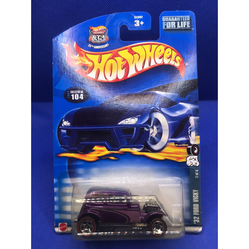 Hot Wheels 32 Ford Vicky Purple Blue Card