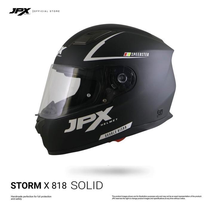 Sale Helm Jpx Full Face Storm X818 Solid Promo