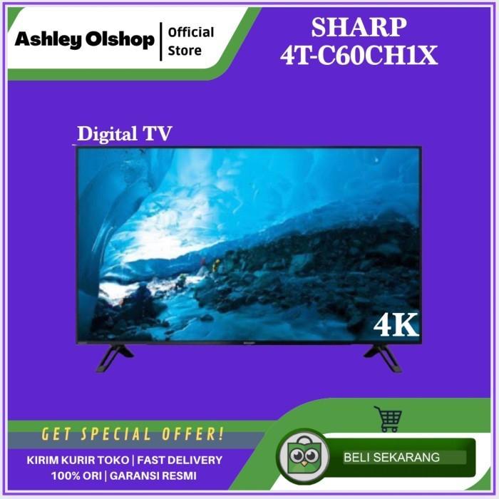 Kualitas Terbaik Sharp Aquos 60 4K Hdr 60 Inch 4T-C60Ch1X Sharp Led Tv 60 Digital Tv
