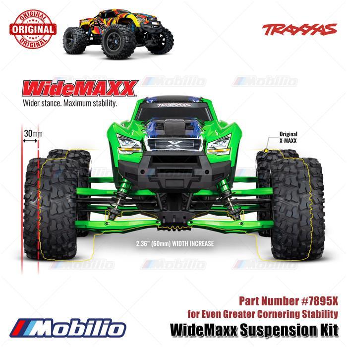 Traxxas Part #7895X WideMaxx Suspension Kit for X-Maxx Ultimate RC Monster Truck