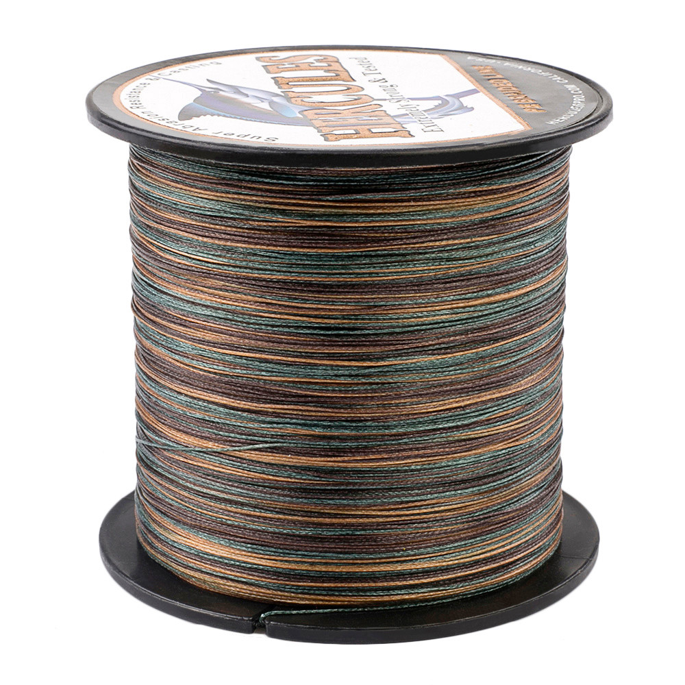 Hercules New Camo 8 Strands PE Braided Fishing Line 100M 300M 500M 1000M 1500M 2000M Pesca Saltwater