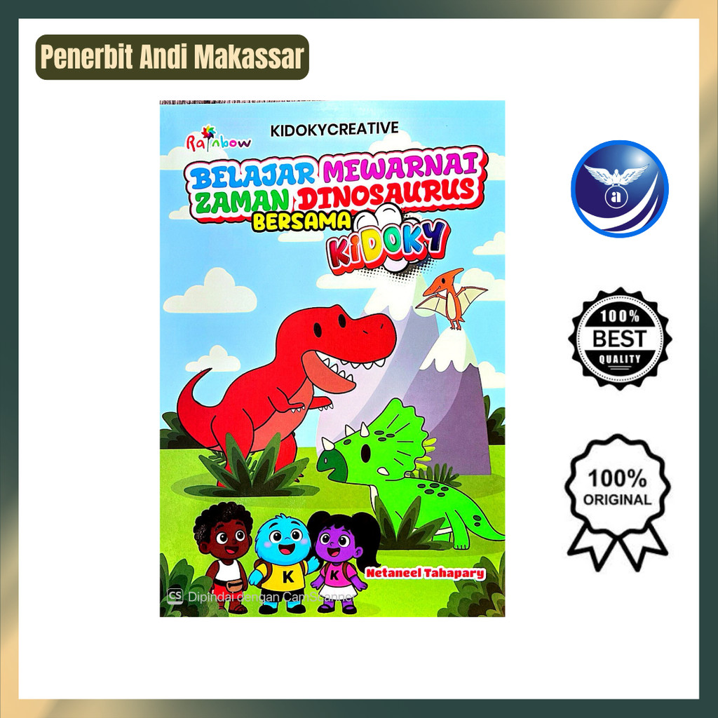 Penerbit Andi - Belajar Mewarnai Zaman Dinosaurus Bersama Kidoky