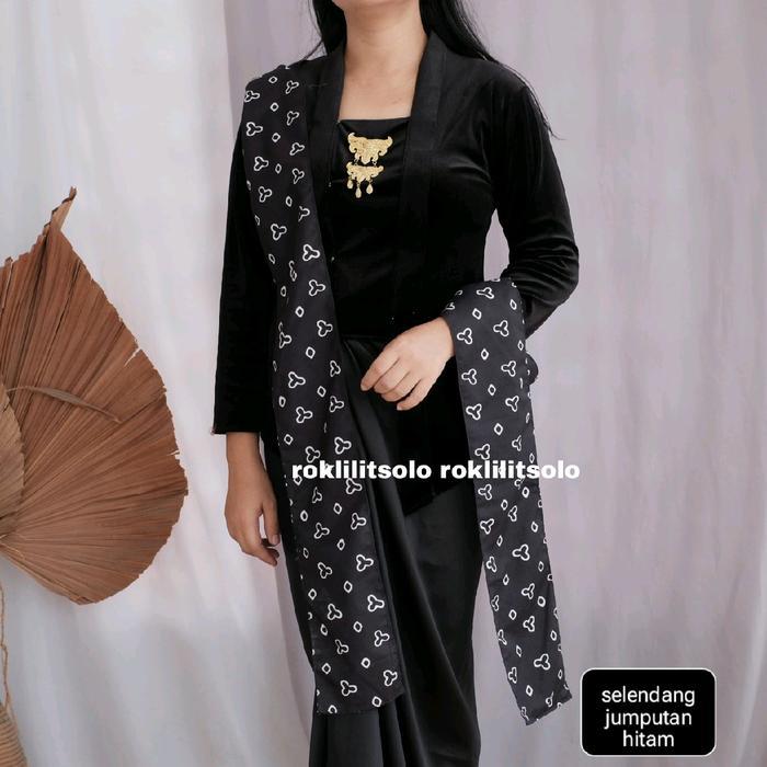 selendang kebaya jumputan Selendang Batik