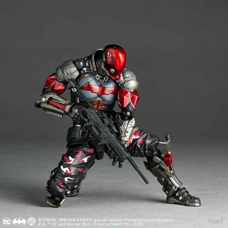 Original Kaiyodo Revoltech Amazing Yamaguchi Batman Arkham Knight Ver 1.5 In Stock Anime Action