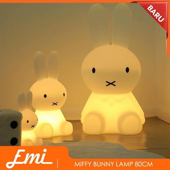 Miffy Rabbit Lht Tall Medium LED Lamp Bunny Color Change Dimmable Mood Lht Lampu Kelinci Lucu