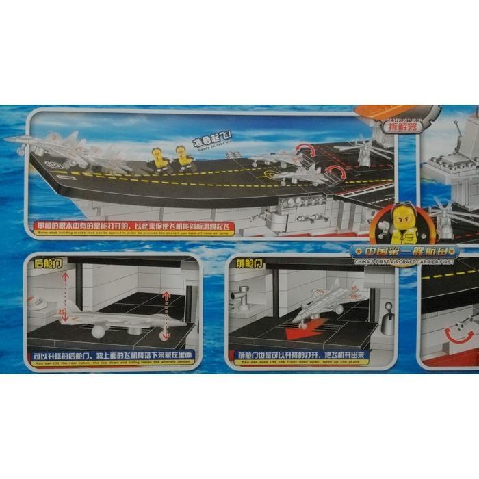 Brick Chaobao 31096 Liao Ning Aircraft Carrier Kapal Induk Besar