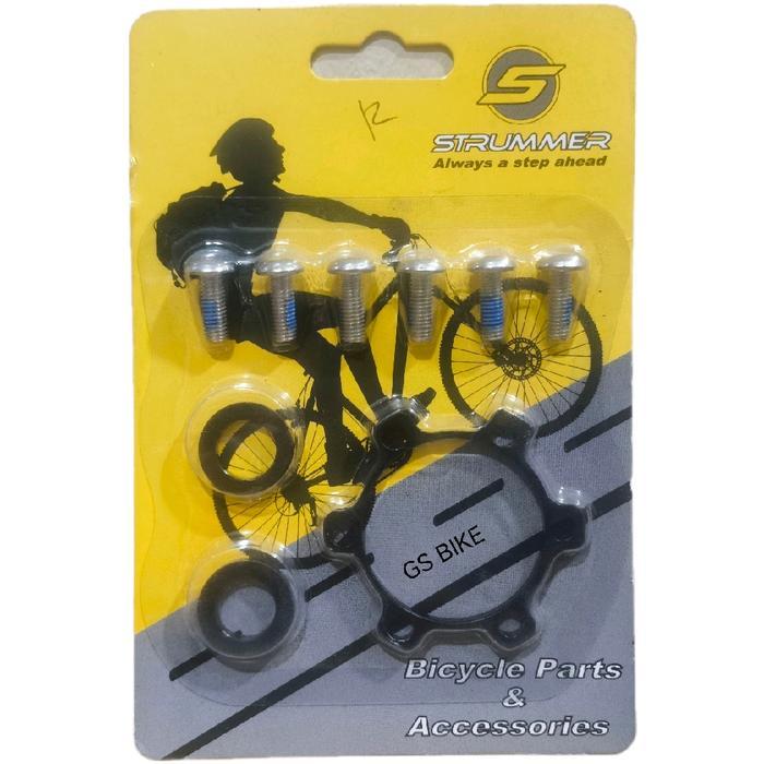 STRUMMER Adapter Adaptor TA Boost Hub Freehub Disc Brake Rotor Piring Cakram Sepeda