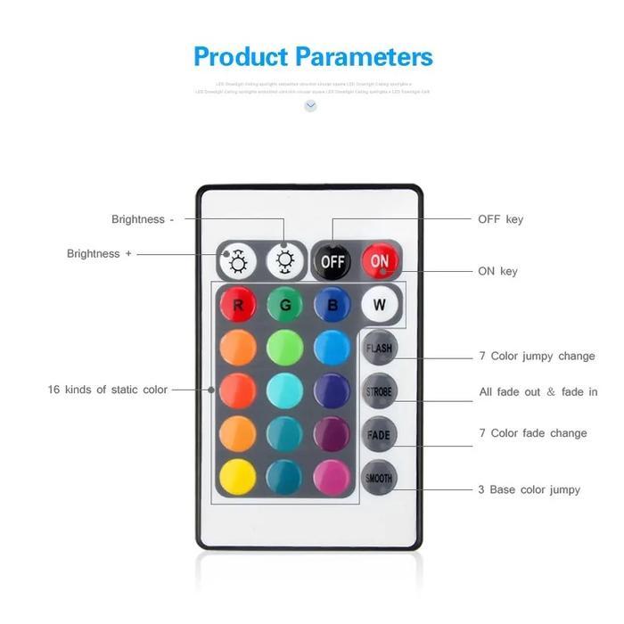 NEEW Controller lampu Led Strip RGB 3528 2835 5050 REMOTE IR 22K