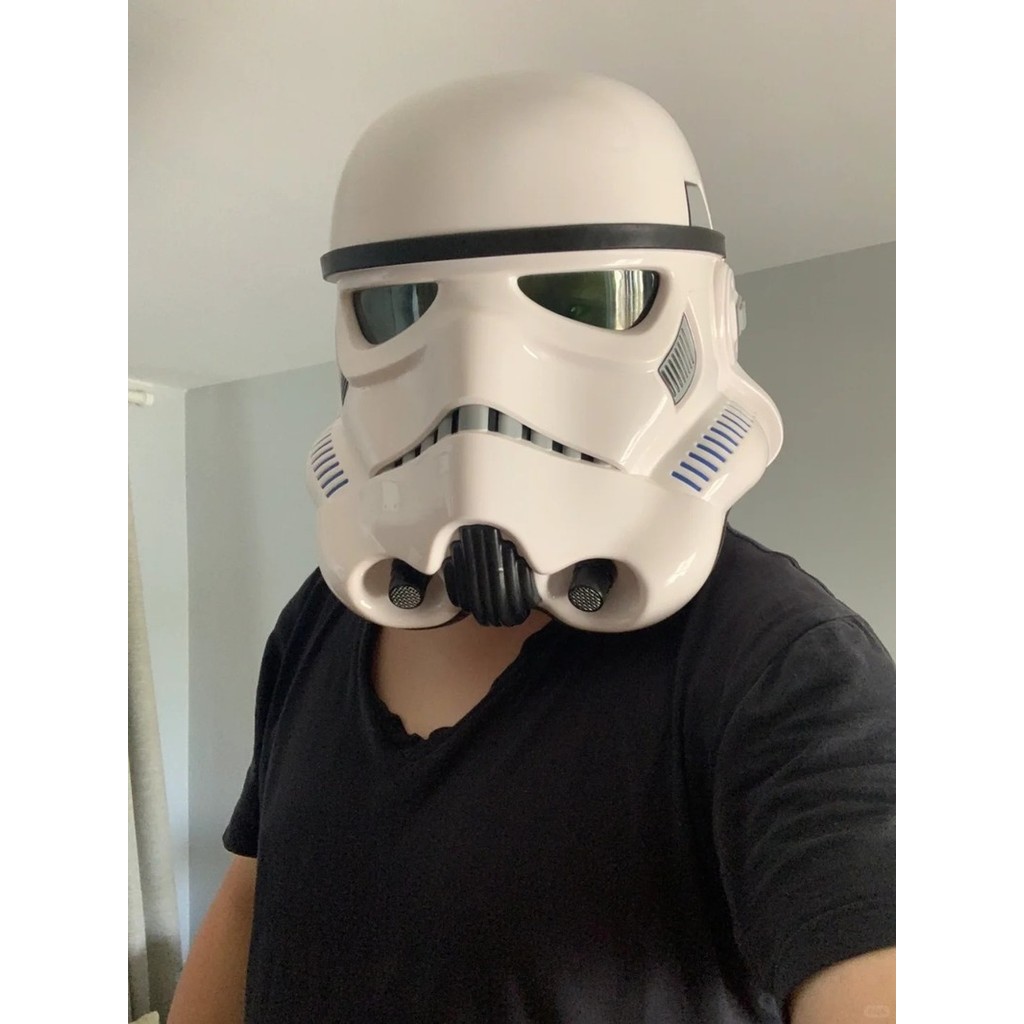 Herocross White Soldier Helmet Mask Planet Force Awakening Storm Soldier Helmet Cosplay Wars