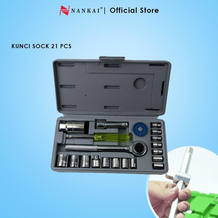 Krisbow - KUNCI SOCKET SET 21 PC